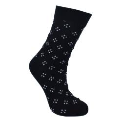 Socks Recycled Cotton / Polyester Black With Stars Shoe Size UK 7-11 Mens