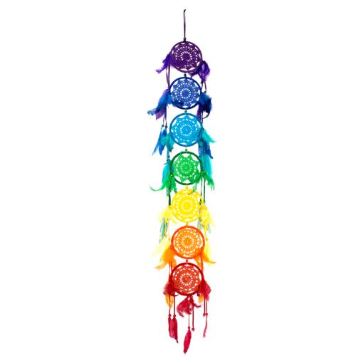 Dreamcatcher 7-tier rainbow colours each 12cm