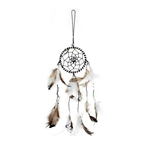 Dreamcatcher black & white border, 6cm diameter