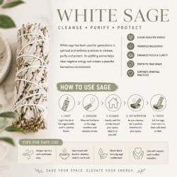Protection Dragon's Blood Sage Smudge Stick 10cm