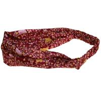 Headband/scrunchie, silk sari assorted colours