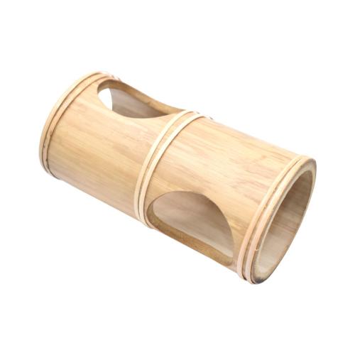 Hamster play tunnel / bed with 2 holes, bamboo 16 x 8.5cm