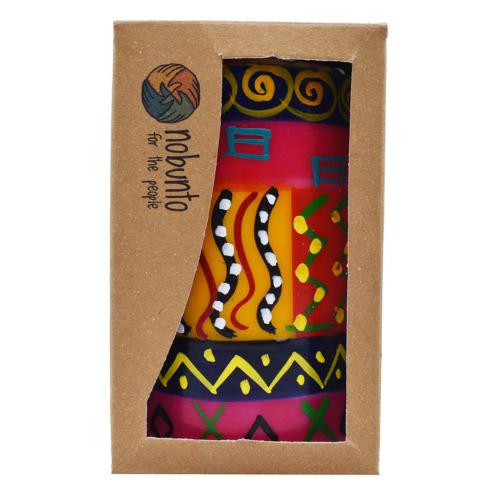 Hand painted candle in gift box, Shahida
