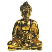 Buddha sandstone cast, silver colour 17cm