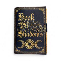 Notebook Leather Bound Book of Shadows 13 x 18cm