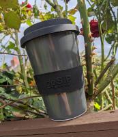 Reusable Tea/Coffee Travel Cup/Mug Eco Biodegradable Rice Husk Charcoal