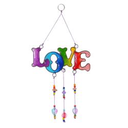 Suncatcher with beads LOVE