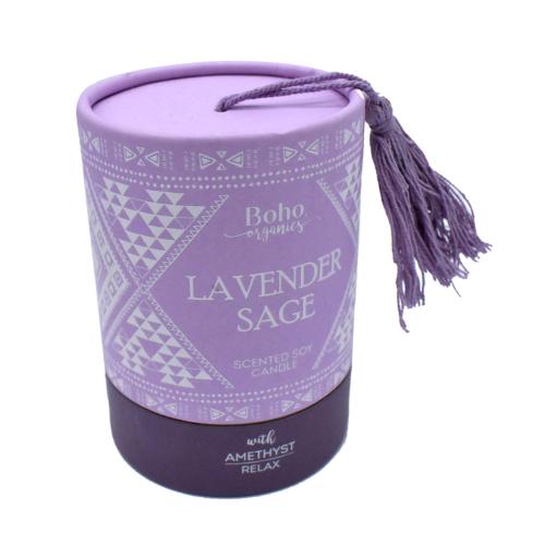 Boho Organics Soy Candle Lavender Sage 200g