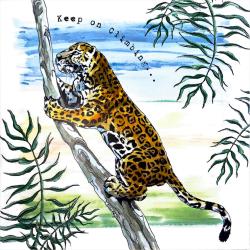 Greetings card, jaguar