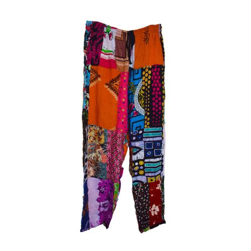 Pants/trousers, patchwork, assorted colours, medium unisex