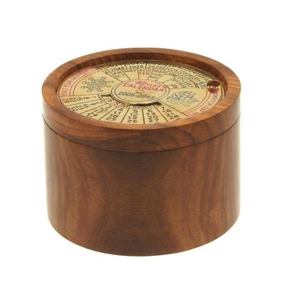 Wooden 50 year calendar box