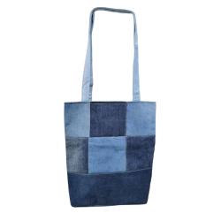 Tote Bag / Shopper Recycled Denim 32 x 9 x 33cm