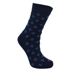 Socks Recycled Cotton / Polyester Blue With Stars Shoe Size UK 7-11 Mens