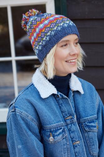 Clifden Bobble Beanie (Fine Knit)