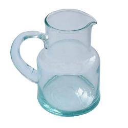 Jug / pitcher recycled glass, 15cm height