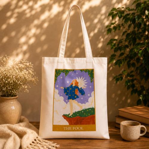 Tote Bag Recycled Cotton The Fool 36 x 40cm