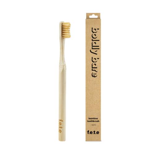 Boldly Bare a firm bristle adult's toothbrush made from eco-friendly Bamboo