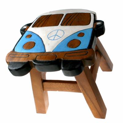 Stool camper van blue