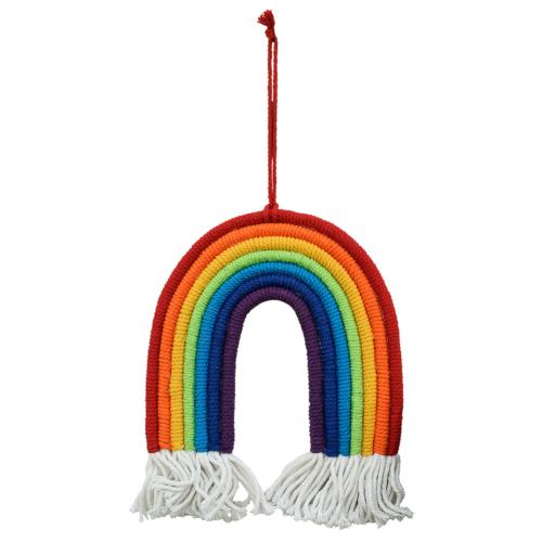 Rainbow hanging, macrame 27cm