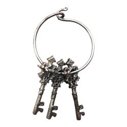 Retro Upcycled Decorative Keys on Ring