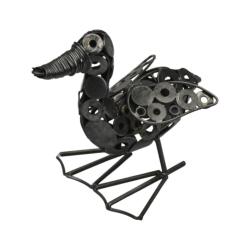 Recycled Metal Duck Ornament, Flapping Wings