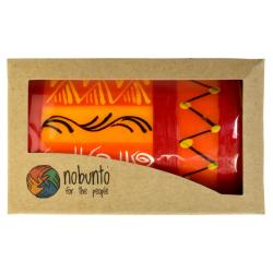 Hand painted candle in gift box, Zahabu