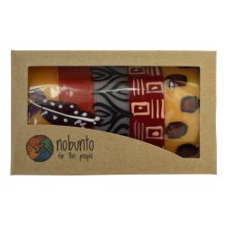 Hand painted candle in gift box, Uzima