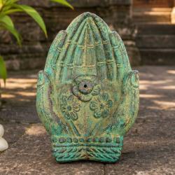Praying Hands Incense Holder Sandstone