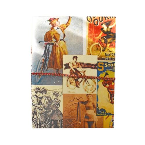 Notebook with Handmade Paper, Road Queen 15.5 x 20.5cm