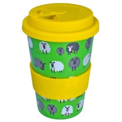 Reusable Tea/Coffee Travel Cup/Mug Eco Biodegradable Rice Husk Sheep
