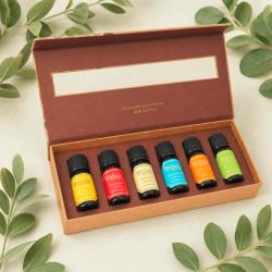 Aroma Oil Gift Set Organic Goodness 6 Assorted Scents x 10ml