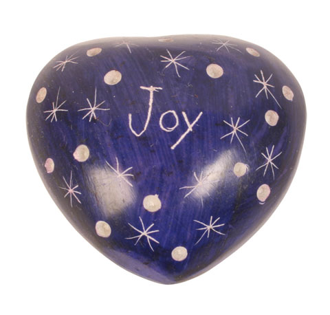 Pebble with stars joy BLUE