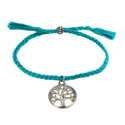 Bracelet tree of life silver colour charm