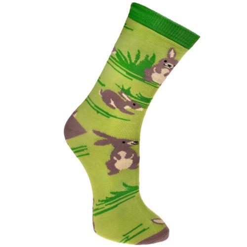 Bamboo Socks Rabbits Shoe Size UK 7-11 Mens Fair Trade Eco