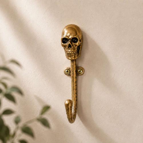 Skull Wall Hook Recycled Aluminium