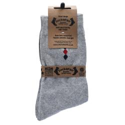 Socks Recycled Cotton / Polyester Light Grey With Diamonds Shoe Size UK 7-11 Mens