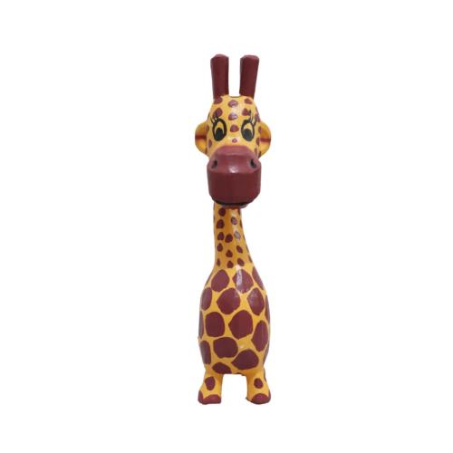 Worried Giraffe Albesia Wood 5 x 6 x 17cm