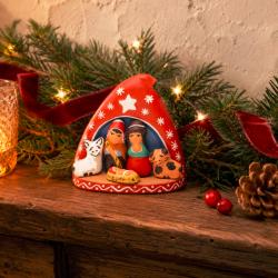 Mini Traditional Ceramic Nativity Scene 3.2 × 4 × 6.8 cm