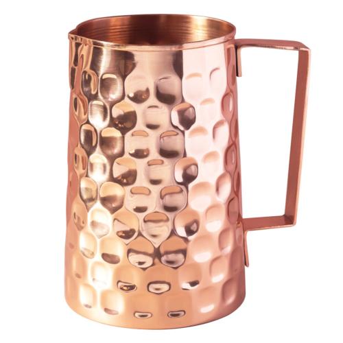 Copper water jug with diamond look design, 1.5 litre