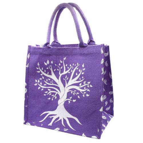 Jute shopping bag, Tree of Life 30x30cm