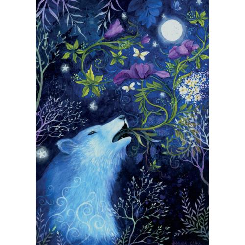 Greetings card "Wolf Song" 12x17cm