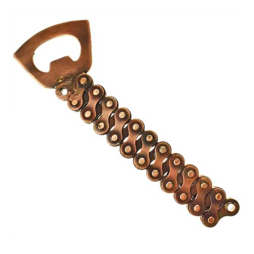 Bottle opener recycled bike chain 15x4.5cm