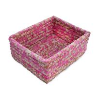 Set of 3 nesting baskets, recycled sari material