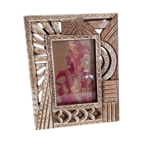 Photo Frame Mango Wood Cutout for 4 x 6 inch photo