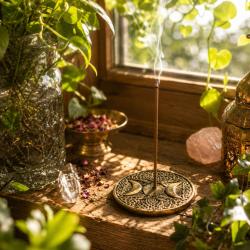 Incense Sticks and Burner Esoteric Boho Dreams, Myrrh and Sandalwood