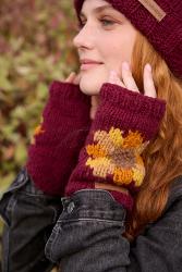 Sunflower Handwarmer Burgundy