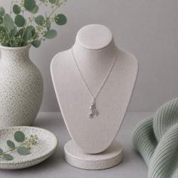 Pendant Necklace Silver Colour Jumping Frog