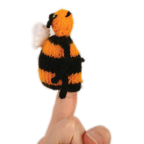 Finger puppet bumble bee