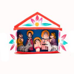 Mini Traditional Ceramic Nativity Scene 4.1 × 1 × 3.6 cm