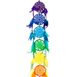 Dreamcatcher 7-tier rainbow colours each 12cm